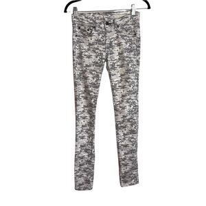 Rag & Bone Gray Digital Camo Skinny Jeans
